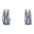 Navajo Patterned Sterling Silver Post Hoop Earrings CB118283